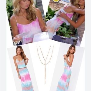 Lulus  "Never Say Tie Dye" maxi dress